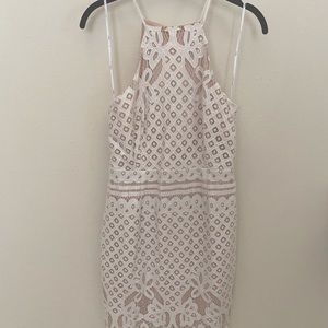 Lulus White Lace Mini Dress-L
